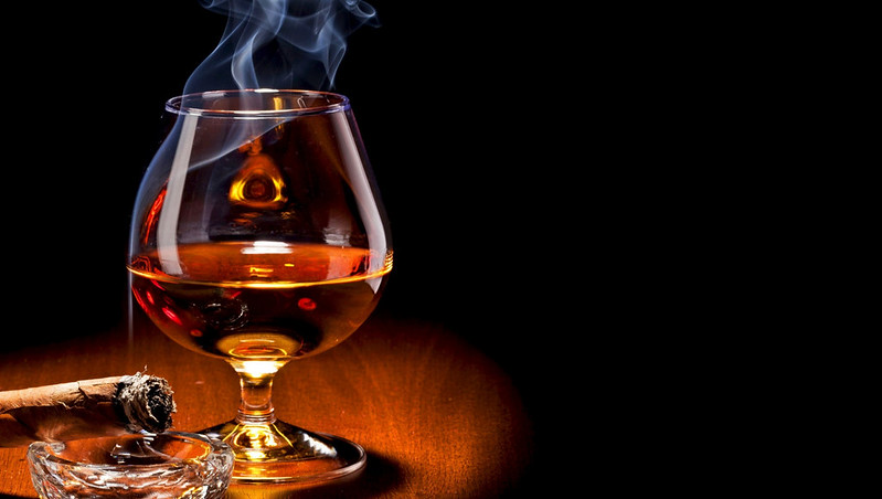 cognac and cigar